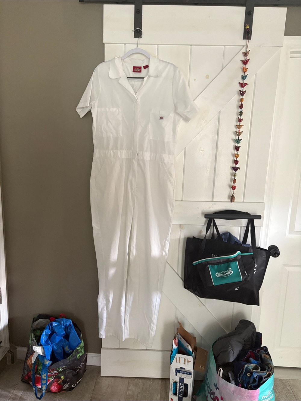 Dickies Women’s White Short Sleeve Coveralls - Picture 2 of 5